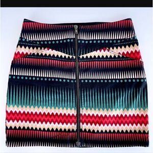 H&M divided geometric print skirt